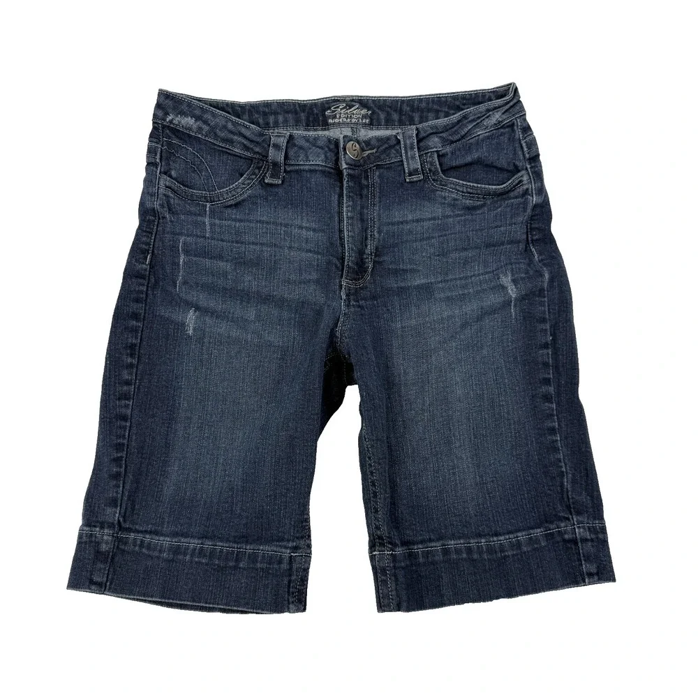 Lee Riders Silver‎ Edition Womens Bermuda Shorts Size 14M (31x10 fit) Distressed